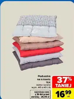 Carrefour Poduszka na krzesło TEX oferta