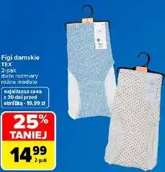 Carrefour Figi damskie TEX 2-pak oferta