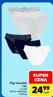 Carrefour Figi damskie TEX 3-pak oferta