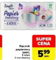 Carrefour Ręcznik papierowy SIMPL 8 rolek oferta