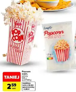 Carrefour Popcorn SIMPL solony oferta