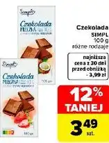 Carrefour Czekolada SIMPL 100 g różne rodzaje oferta