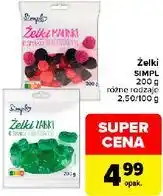 Carrefour Żelki SIMPL 200 g różne rodzaje oferta