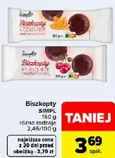 Carrefour Biszkopty SIMPL 150 g różne rodzaje oferta