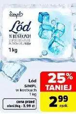 Carrefour Lód w kostkach SIMPL oferta