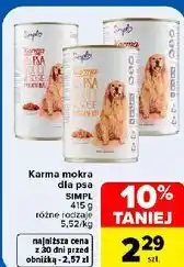 Carrefour Karma mokra dla psa SIMPL oferta