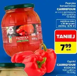 Carrefour Papryka konserwowa CARREFOUR w occie jabłkowym oferta