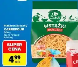 Carrefour Makaron jajeczny CARREFOUR Wstążki Jajeczne oferta
