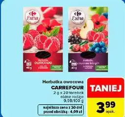 Carrefour Herbatka owocowa Carrefour Extra oferta