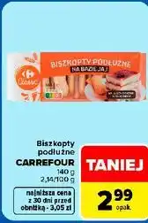 Carrefour Biszkopty podłużne Carrefour Classic oferta