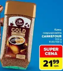Carrefour Kawa rozpuszczalna Carrefour Classic Gold oferta