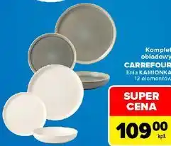 Carrefour Komplet obiadowy CARREFOUR linia KAMIONKA 12 elementów oferta