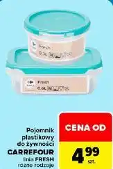 Carrefour Pojemnik plastikowy do żywności CARREFOUR linia FRESH oferta