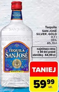 Carrefour Market Tequila SAN JOSÉ SILVER, GOLD oferta
