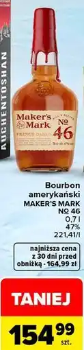 Carrefour Market Bourbon amerykański MAKER'S MARK NO 46 oferta