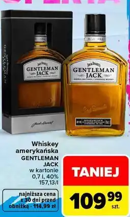 Carrefour Market Whiskey amerykańska GENTLEMAN JACK w kartonie oferta