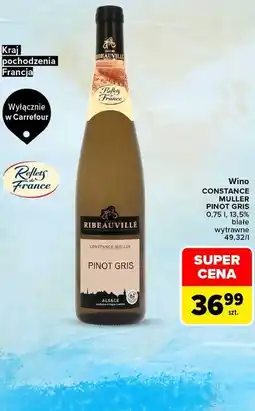 Carrefour Market Wino CONSTANCE MULLER PINOT GRIS oferta