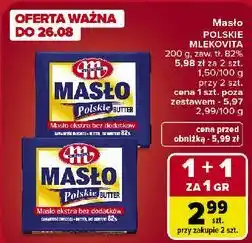 Carrefour Market Masło ekstra bez dodatków Masło Polskie Mlekovita oferta
