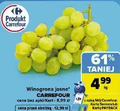 Carrefour Market Winogrona jasne CARREFOUR oferta
