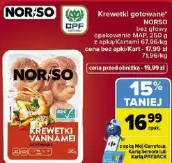 Carrefour Market Krewetki gotowane NORSO oferta