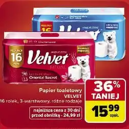 Carrefour Market Papier toaletowy VELVET oferta