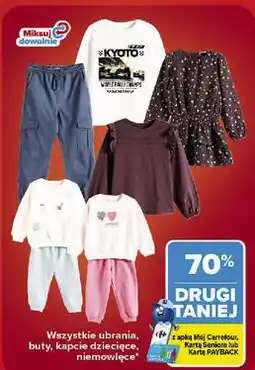 Carrefour Market Wszystkie ubrania, buty, kapcie dziecięce, niemowlęce oferta