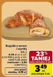 Carrefour Market Rogalik z serem i szynką oferta