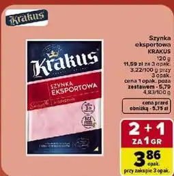Carrefour Market Szynka eksportowa Krakus oferta