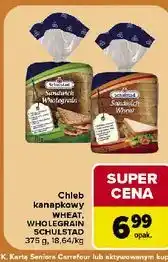 Carrefour Market Chleb kanapkowy Schulstad Wheat, Wholegrain oferta
