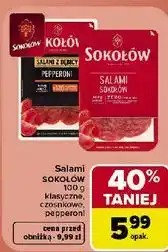 Carrefour Market Salami Sokołów klasyczne, czosnkowe, pepperoni oferta