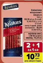Carrefour Market Kabanosy wieprzowe Krakus oferta