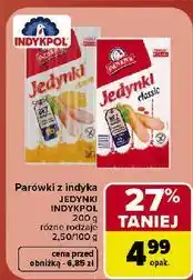 Carrefour Market Parówki z indyka Jedynki Indykpol oferta