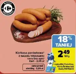 Carrefour Market Kiełbasa parówkowa Z NASZEJ WĘDZARNI oferta