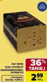 Carrefour Market Ser żółty typu szwajcar NADBIEBRZAŃSKI, MONIECKI oferta