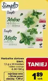 Carrefour Market Herbatka ziołowa Simpl oferta
