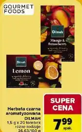 Carrefour Market Herbata czarna aromatyzowana Dilmah oferta