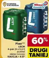 Carrefour Market Piwo Lech 4-pak puszkowy różne rodzaje oferta