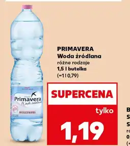 Kaufland Woda źródlana Primavera oferta