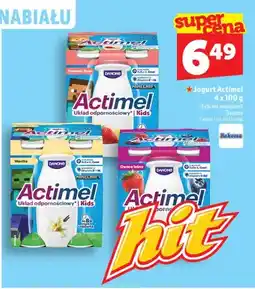 Topaz Jogurt Actimel truskawkowo-bananowy 4-pak oferta