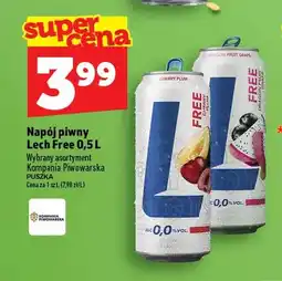 Topaz Piwo bezalkoholowe Napój piwny bezalkoholowy Lech Dragon Fruit Grape oferta