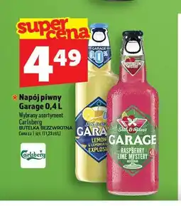 Topaz Piwo bezalkoholowe Napój piwny bezalkoholowy Garage Lemon oferta