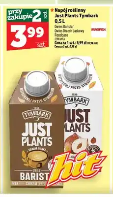 Topaz Napój owsiany Tymbark Just Plants Barista oferta