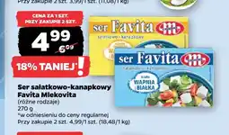 Netto Ser sałatkowo-kanapkowy Favita Mlekovita wapń i białko oferta