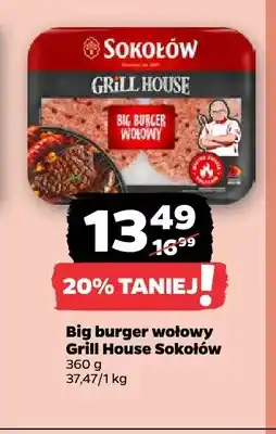 Netto Big burger wołowy Grill House Sokołów oferta