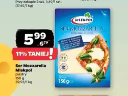 Netto Ser Mozzarella Mlekpol plastry oferta