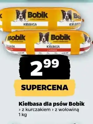 Netto Kiełbasa dla psów Bobik z kurczakiem oferta