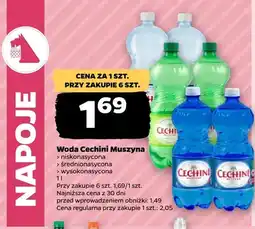 Netto Woda mineralna gazowana Cechini Muszyna niskonasycona oferta