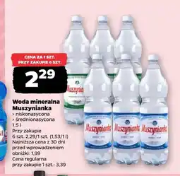 Netto Woda mineralna gazowana Muszynianka niskonasycona oferta