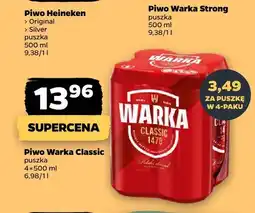Netto Piwo Warka Classic 4-pak oferta