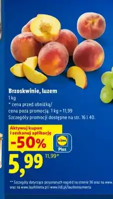 Lidl Brzoskwinie luzem oferta